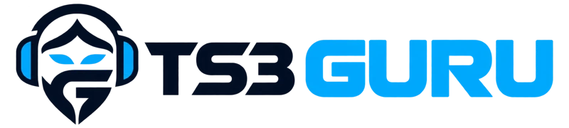 TS3 GURU logosu — açık zemin varyantı